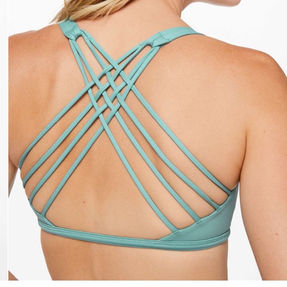 Lululemon Free to Be Teal Bra Sz6 - Picture 5 of 9